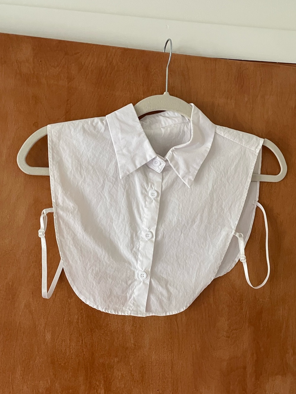 White Detachable Collar Top